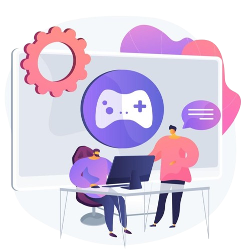 a man sitting at a computer