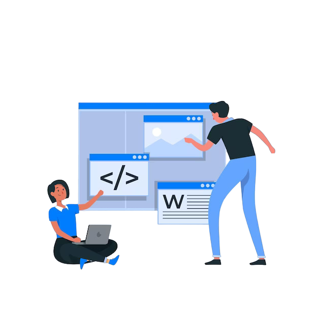 girls and boys learn HTML